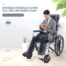 Folding Manual Aluminum Evacuation Stair 6 Climbing Wheelchair for going up and down stairs