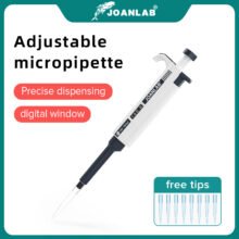 JOANLAB Official Store Laboratory Pipette Plastic Single Channel Digital Adjustable Micropipette Lab Equipment With Pipette Tips