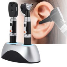 Diagnostic Kit Home Medical Fiber Optic Ophthalmoscope Otoscope Ear Eye Care Endoscope Ear Cleaner for Adult Kid