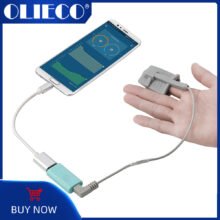 Sensor USB Finger Pulse Oximeter for Android Phone with OTG Data Cable SpO2 PR