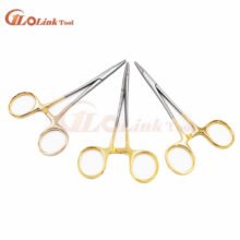 12.5cm Golden color handle Needle clamp medical