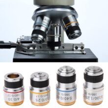 4X 10X 40X 100X Achromatic Objective Lens for Biological Microscope 185 35ED