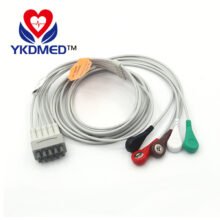 5 Lead ECG Leadwires for GE Patient Monitor AHA Snap