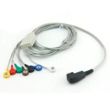 5PCS/LOT DMS 300-3,300-3A,300-4A,300-4MGY-H3,H3M 7Lead ECG Holter Cable Snap IEC