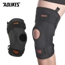 AOLIKES Spring Support Running Knee Pads Basketball Hiking Compression Shock Absorption Breathable Meniscus Knee Protector