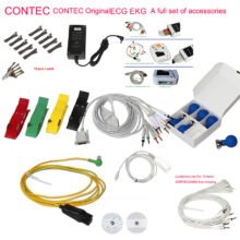 CONTECHolter ECG EKG Cable Limb Clamp Electrodes and Chest Electrodes Can Suitable For All ECG Machine A Full Set Of Accessories