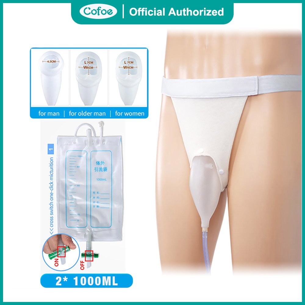 Men's Incontinence Underwear Briefs Silica Gel Urine Collector