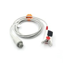 Compatible For Datex Spo2 Sensor Adult Finger Clip Round 10Pins Long Cable