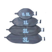 5Pcs/Anaesthesia Ventilator Latex Storage Air Bag Breathing Tube Set To Simulate Lungs