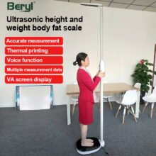 Ultrasonic Human Height Measurement And Body Fat Smart Digital Height Weight Scale