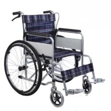 manual portable foldable solid tire wheelchair