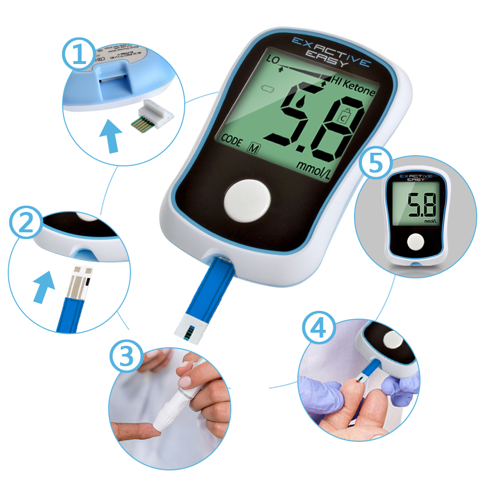 ELERA Blood Glucose Monitor Kit,High Accuracy Code Free Blood Sugar Te —  Elera