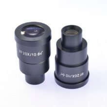 Wide Field WF 20X/10mm Eyepiece High Eye Point Stereo Microscope Eyepiece Mounting Size 30mm for Zoom Stereo Microscope