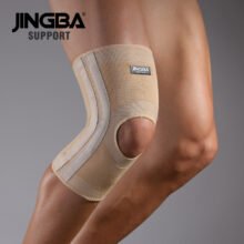 JINGBA SUPPORT Elastic knee brace support spring knee pad volleyball basketball knee protector rodillera deportiva
