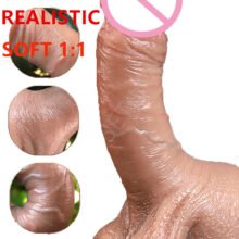 New Skin Feel Soft Suction Cup Big Huge Dildo Realistic Male Artificial Penis Dick Adult Sex Toys