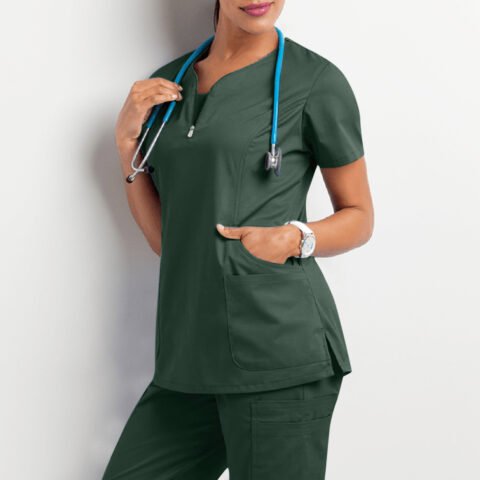 VIAOLI Scrubs for Women -Stretchy Scrubs Set Nursing Scrub Top & Jogger  Pants with Yoga Waistband, 10 Colors Uniformes