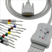 Popular EKG Cable With 10 Leadwires For Carewell For Patient Monitor B Style