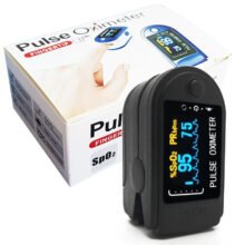 Pulse Oximeter Monitor Finger Pulse Oxymeter Digital Oxygen Meter Clip Type Spo2 Pr Sensor