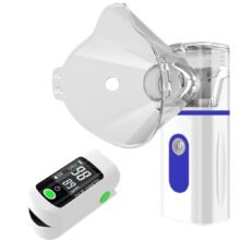 Pulse Oximeter Oximetry Oxygen Saturation Monitor Mute Inhaler Nebulizer Portable Nebulizer Machine Adjustable Fogger Atomizer