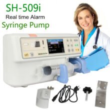 SH-509i Portable Digital Syringe Pump High-accuracy LCD Display Real Time Single-channel Electronic Syringe Pump