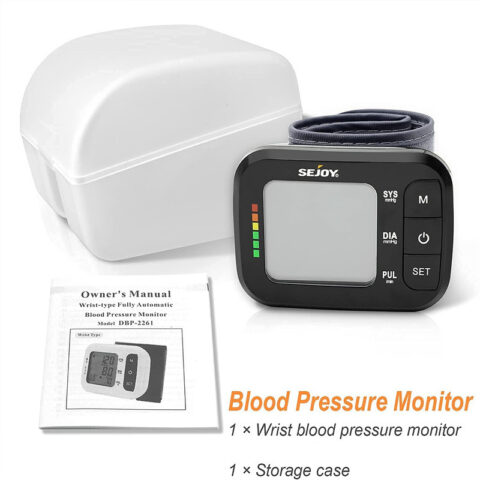 Sejoy Blood Pressure Monitor Upper Arm, Automatic Digital BP Machine for Home  Use, X-Large Cuff, Large Backlit Display,USB cable, Purple 