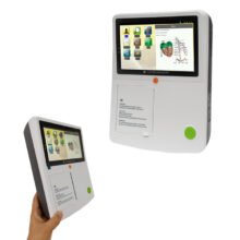 Touch screen 3 channels ecg machine 12 lead EKG machine with printer paper