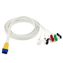 Universal 6Pin Disposable ECG Lead Wire 5lead AHA Clip