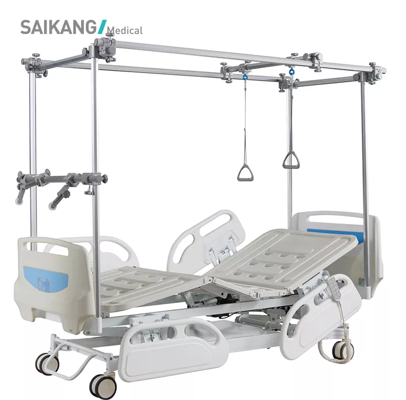 5 Function Adjust Patient Hospital Medical Lumbar Electric Traction Orthopedic Bed