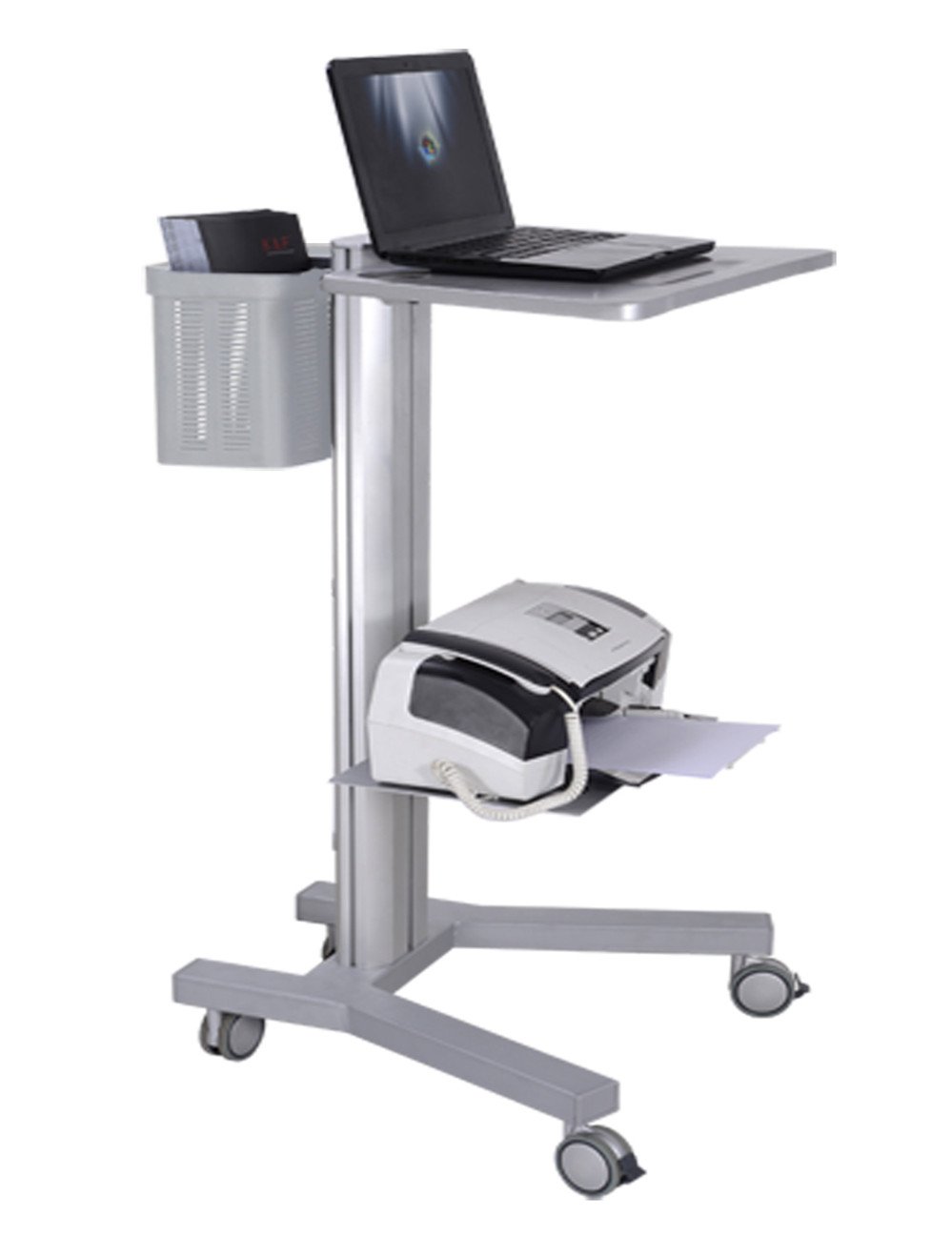 All In One Height Adjustable Laboratory Medical Hospital Workstation Mobile Cart Trolley