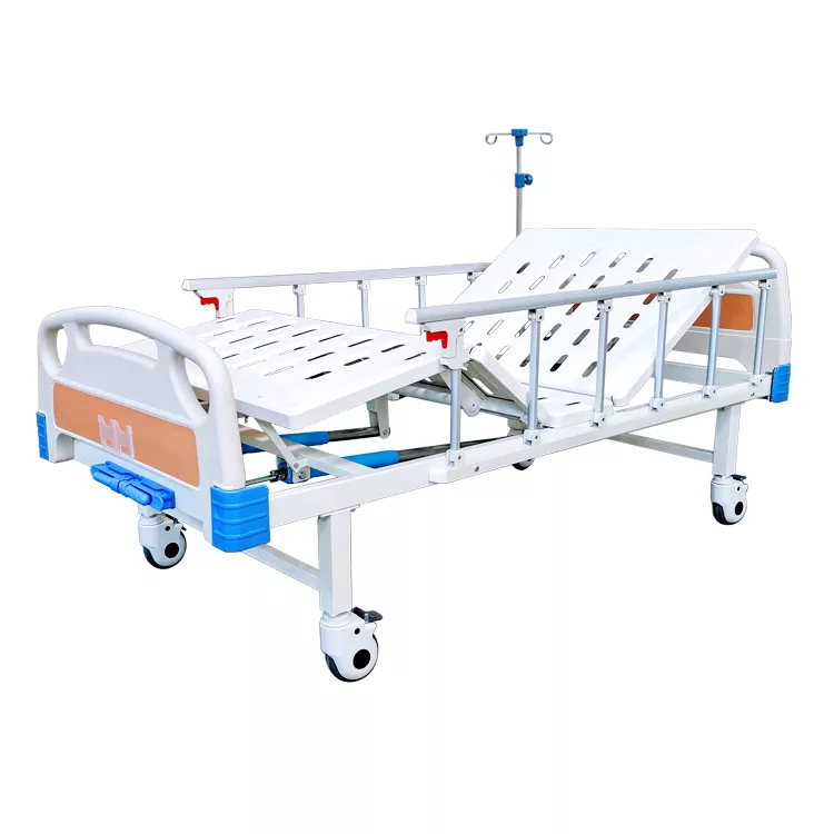 Double Crank Manual Medical Hospital Beds