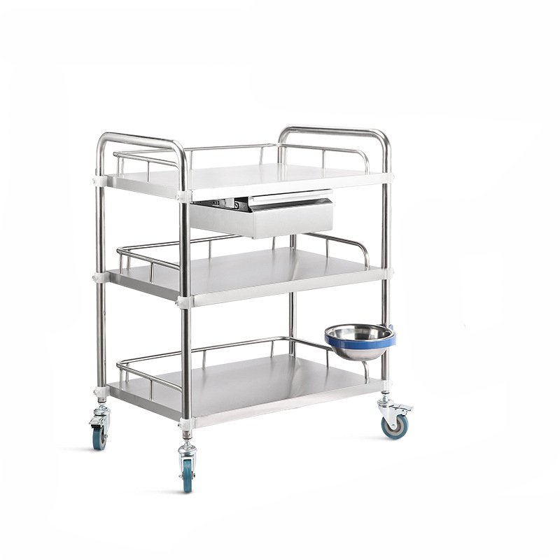 multiple specifications Stainless steel assembled Medical Trolley Cart