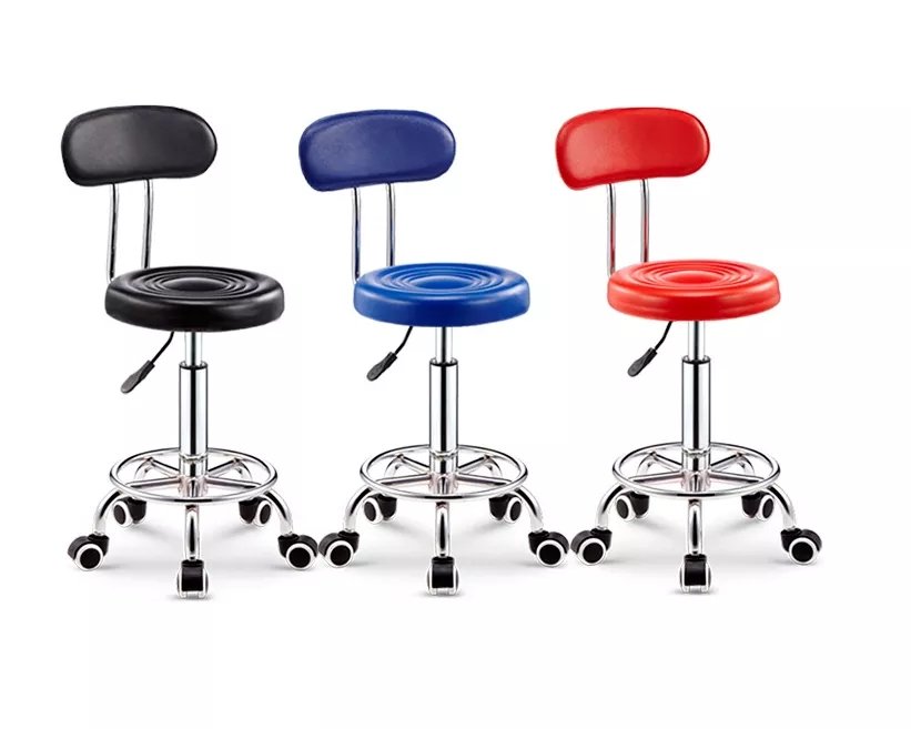 adjustable height swivel Round Rolling stool for nurses,doctors