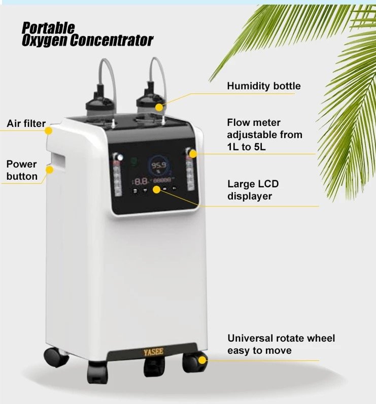Portable 10L oxygen concentrator