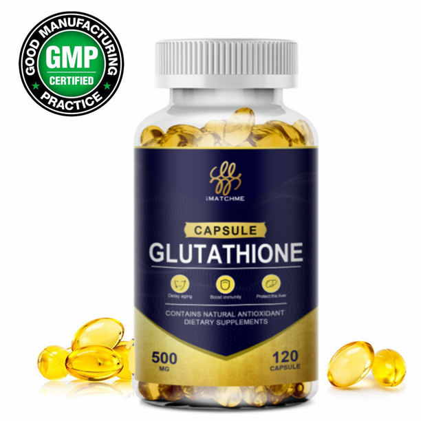 Imatchme Glutathione Supplement 500mg,120 Capsules – Anti-Aging, Boosting Immunity