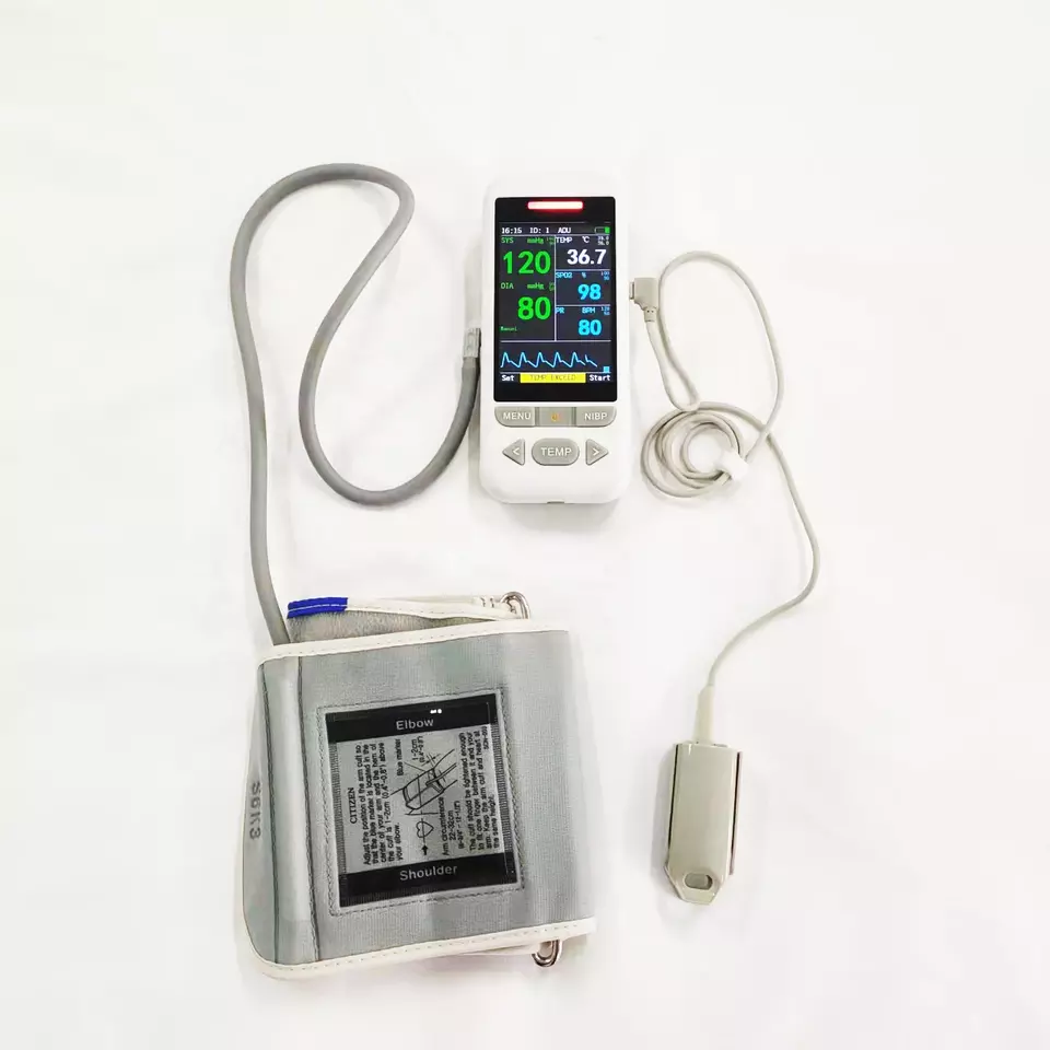 Handheld Vital Signs Monitor Multi-parameters Patient Care ICU, Clinical professional and Home-care
