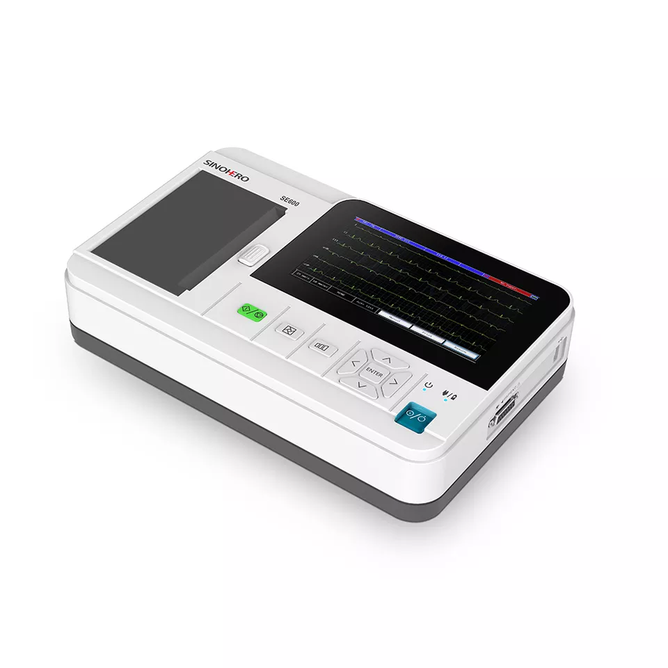 SINOHERO CE SE600 Electrocardiograph 12 leads 6 channel digital portable ECG Machine