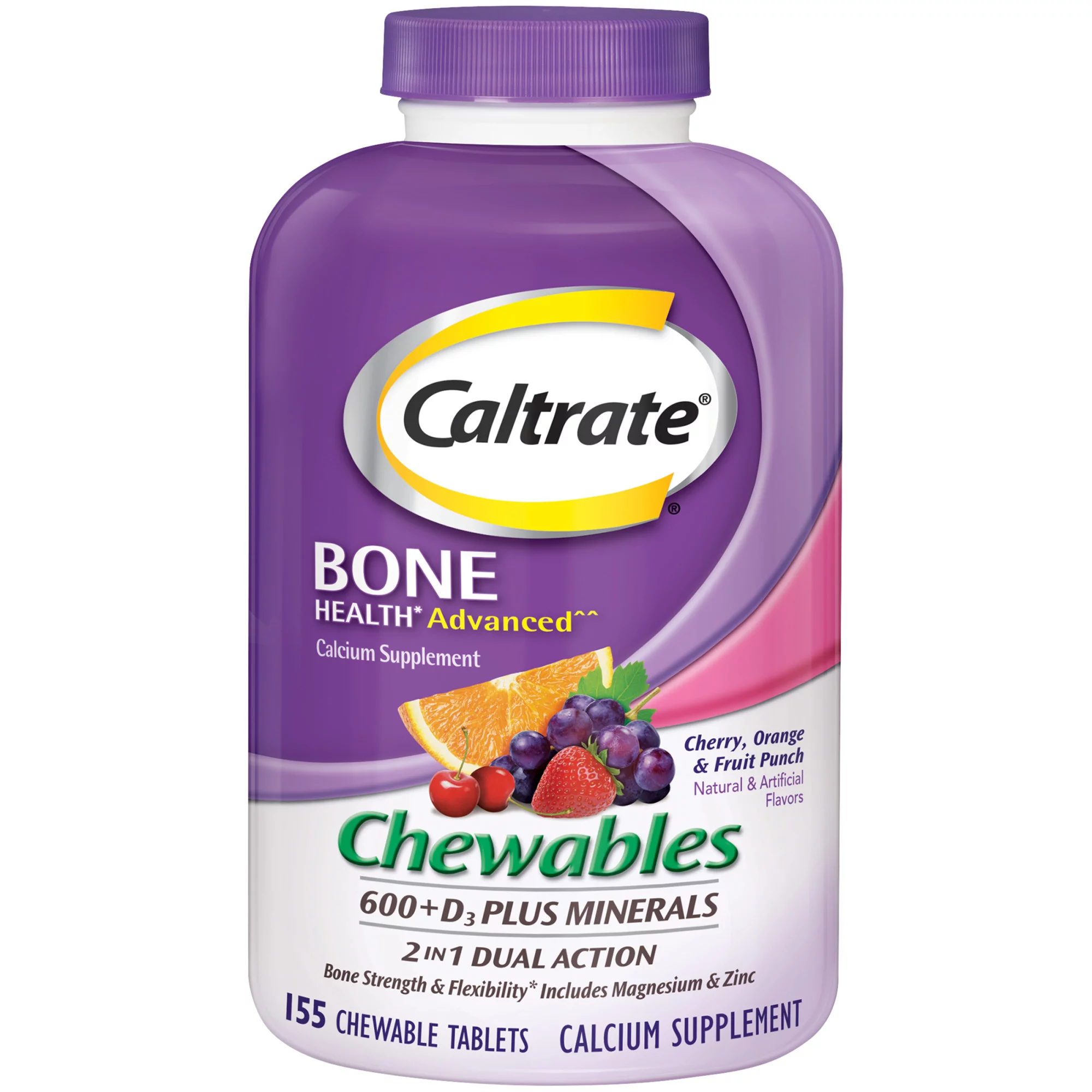 Caltrate Chewables Calcium Vitamin D Supplement – 155pcs