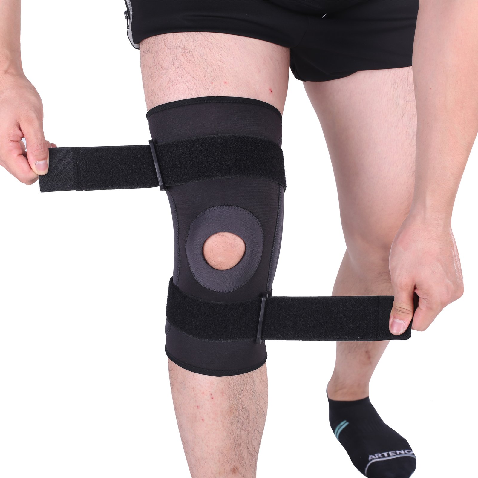 Patella High Quality Orthopedic Splint Open Patella Adjustable Elastic Knee Sleeve