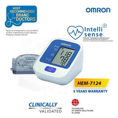 Omron 8712 Automatic Blood Pressure Monitor (White and Blue