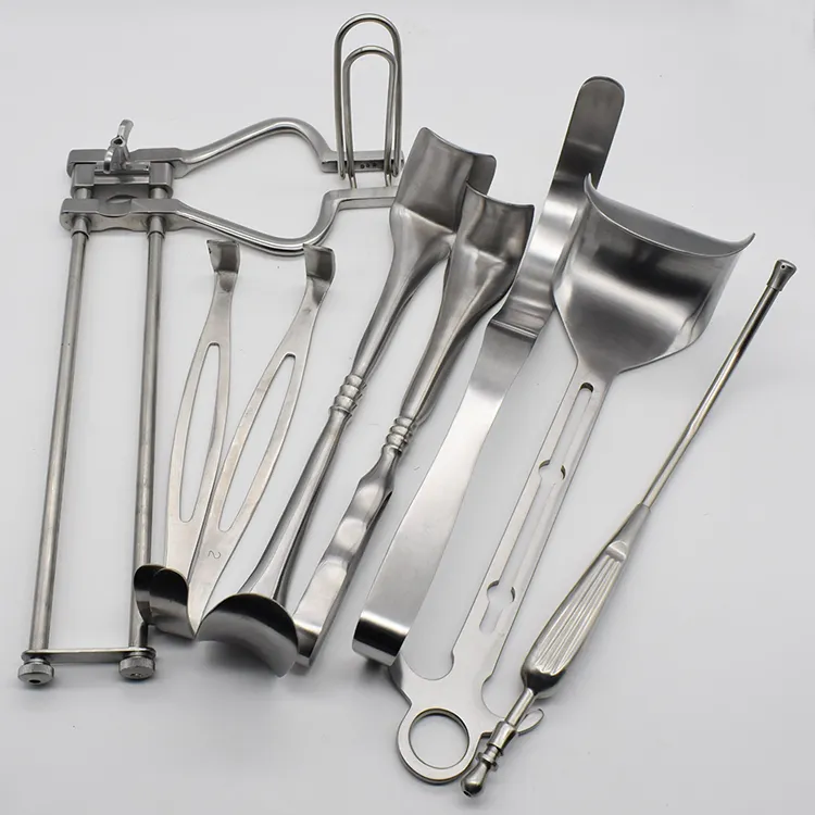 High Quality 8pcs Stainless Steel Vaginal Exam Kit